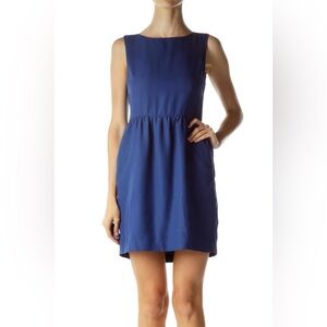 J. Crew Blue Sleeveless Sundress Mini